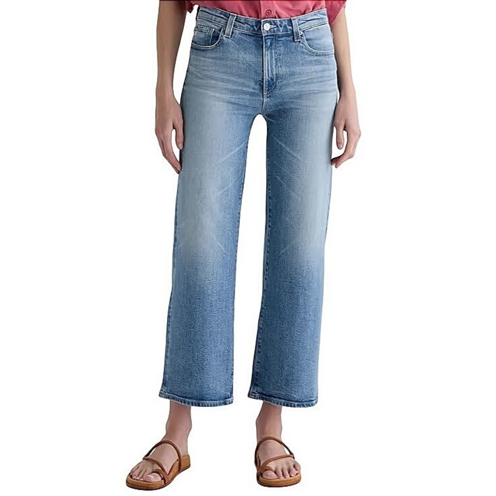 AG Adriano Goldschmied Saige‎ Wide Leg Crop High Rise Jeans HRD1D48BTCRWD Sz 32